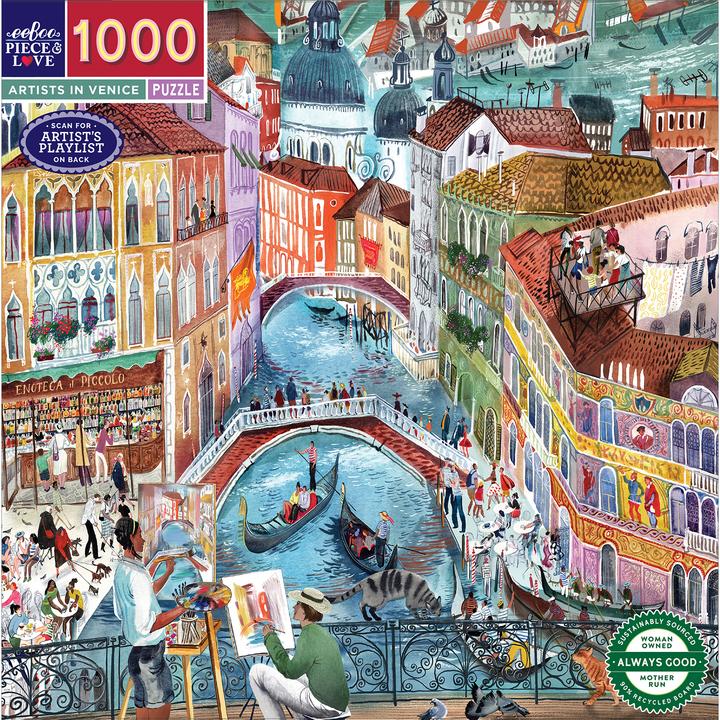 Eeboo - Puzzle 1000 pcs - Artists in Venice (EPZT457) (1000 Teile)