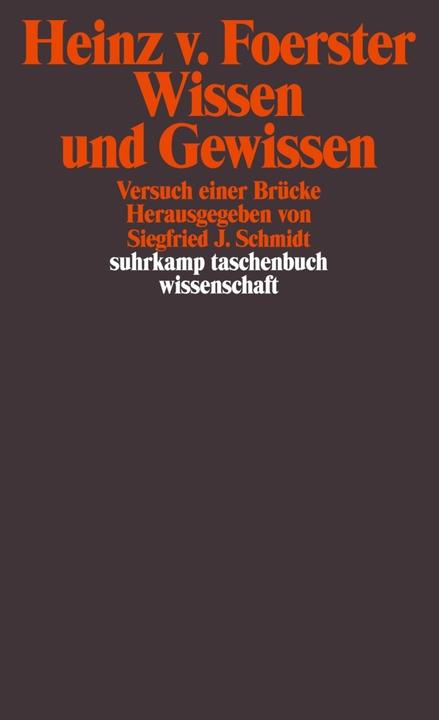 Produktbild Wissen und Gewissen (Deutsch, Heinz von Foerster, 1993)