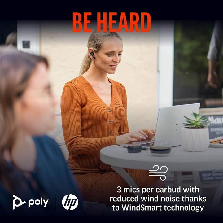 Actual product image Poly Voyager Free 60 + BT700 USB-C adapter + Basic charging case (Wireless, USB-C, Microsoft teams)