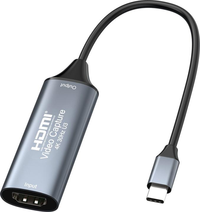 Immagine prodotto PremiumCord Segnale video/audio HDMI-Grabber Pro per il computer con connessione USB 3.0 tipo C (0.06 m)