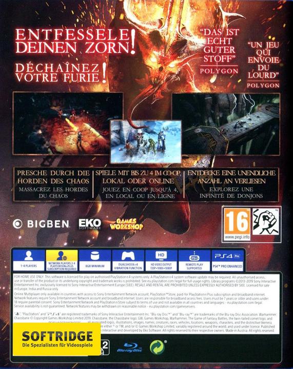 Produktbild Bigben Warhammer Chaosbane (PS4, Multilingual)