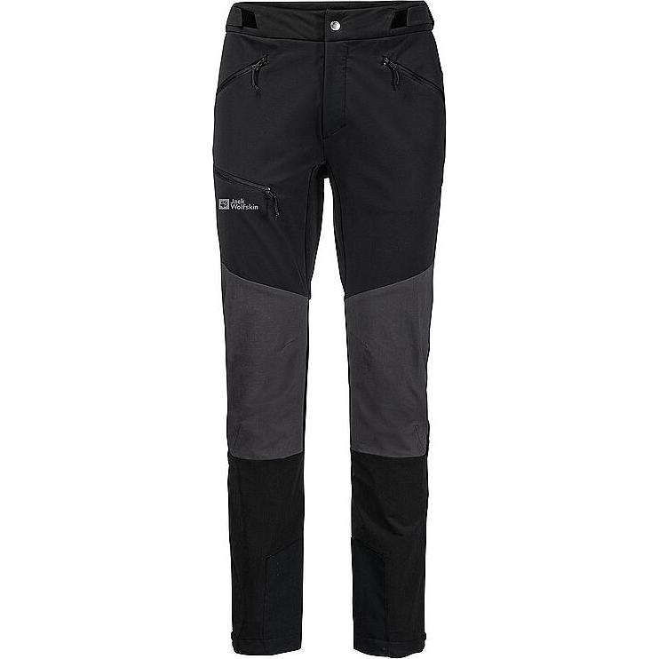 Jack Wolfskin, Herren, Outdoorhose, Salmaser Pants M (48), Schwarz, 48