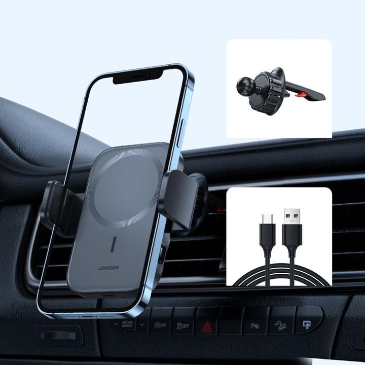 Actual product image Joyroom Magnetic Wireless Car Charger Holder (ventilation grille)