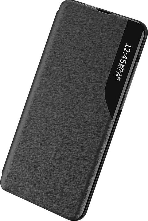 Immagine prodotto Hurtel Custodia View in ecopelle per Xiaomi Redmi Note 12 Pro / Poco X5 Pro 5G con supporto a scatto nero (Xiaomi Poco X5 Pro, Xiaomi Redmi Note 12 Pro)