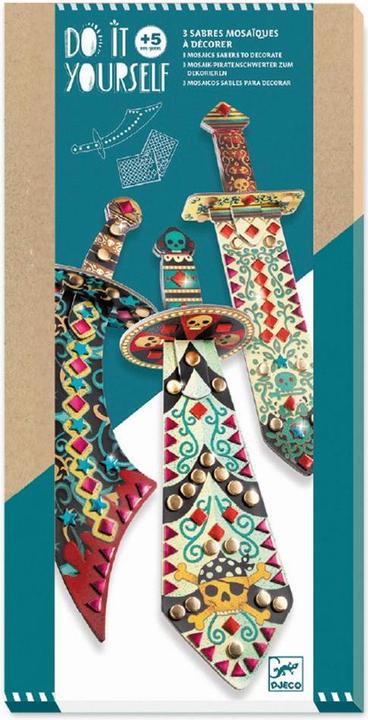 Actual product image Djeco DIY - Mosaic pirate sword