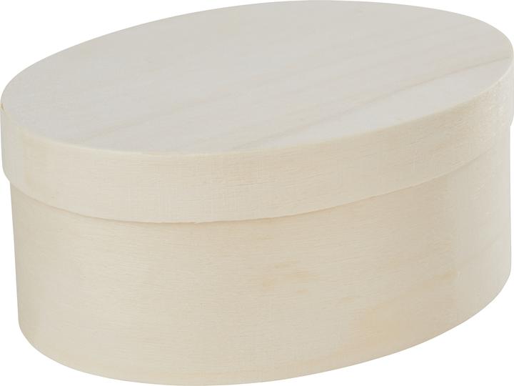 Image du produit VBS Boîte en copeaux "Ovale", 12 x 9 cm, H 5 cm, 4 pièces