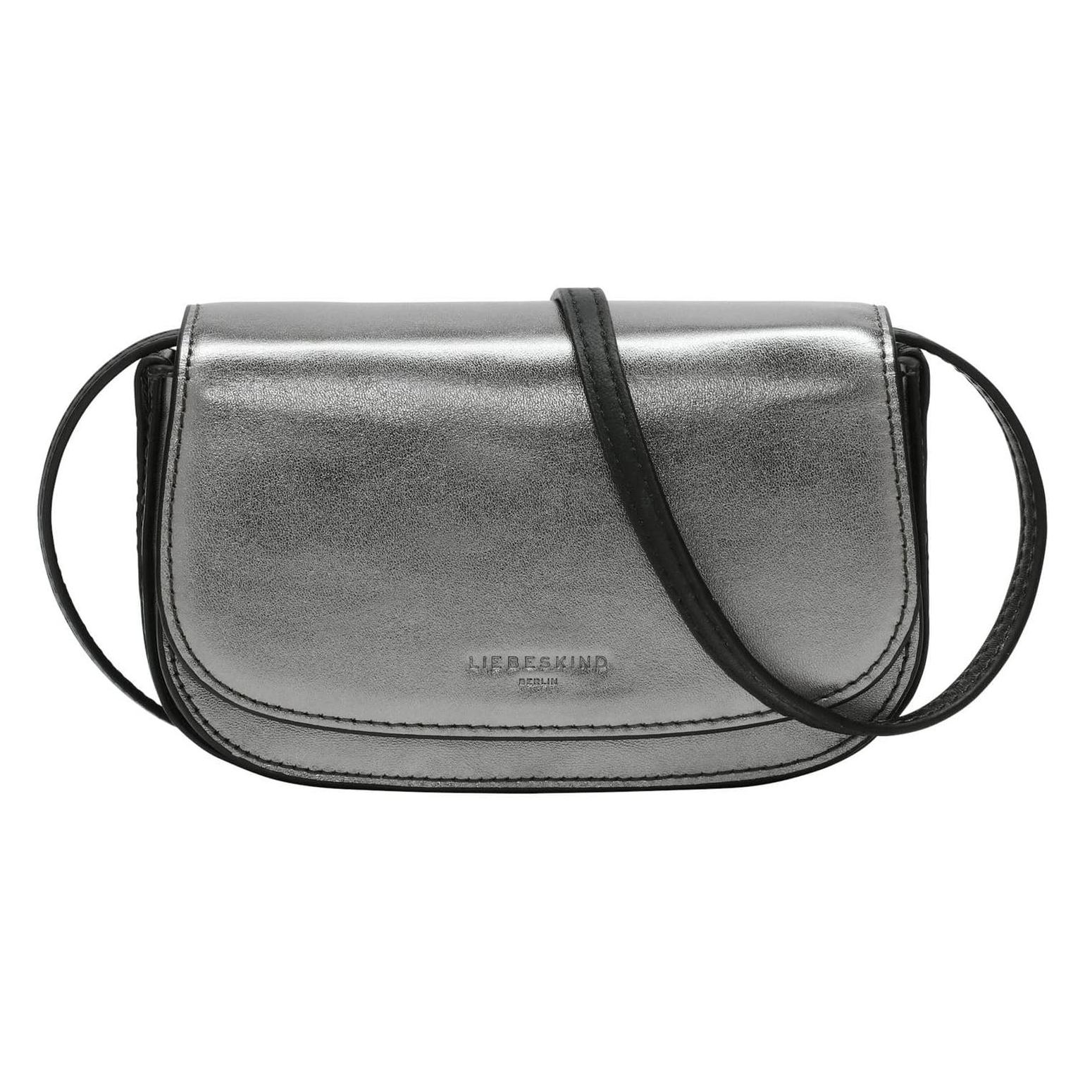 Liebeskind Berlin, Damen, Handtasche, Crossbody Kleine Crossbody Bag Aus Leder, Grau