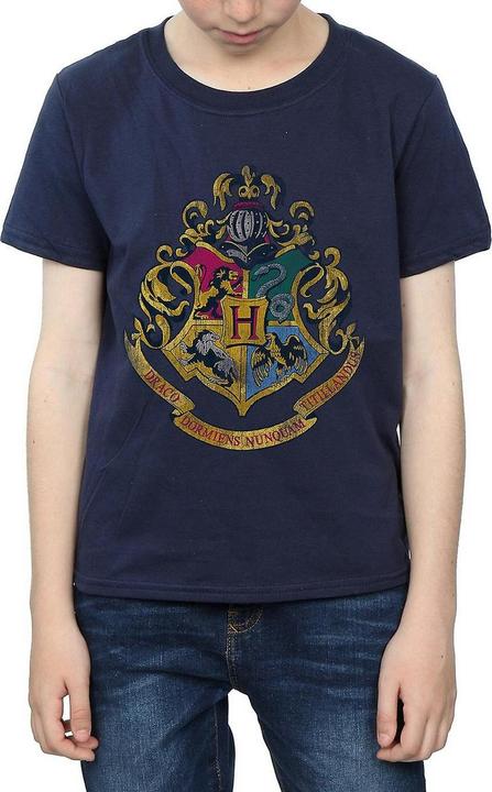 Immagine prodotto Maglietta in cotone con stemma di Hogwarts per ragazzi (140, 146)