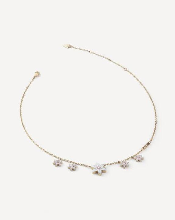 Actual product image Guess WHITE LOTUS necklace (Stainless steel)