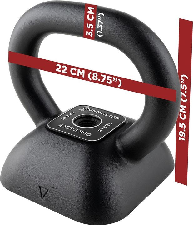 Actual product image Ironmaster Quick-Lock Adjustable Kettlebell Handle
