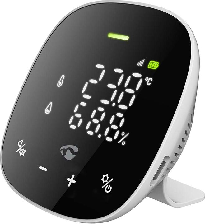 Actual product image Nedis SmartLife Luftqualitätsmonitor Wi-Fi | inkl. Display | Kohlendioxid (CO2) / Luftfeuchtigkeit /