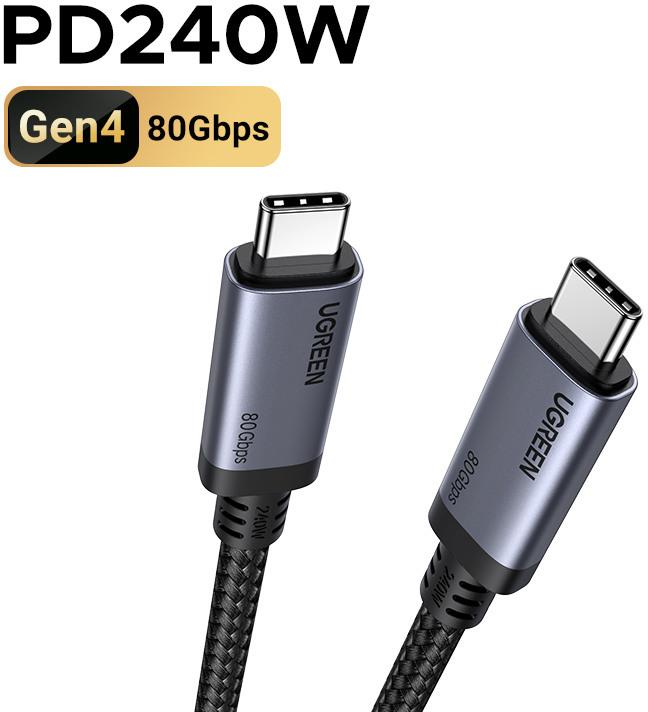 Produktbild Ugreen USB C — USB C (1 m, USB 4.0, 240 W)