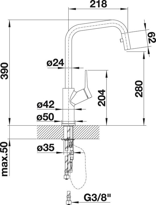 Actual product image Blanco Jurena-S