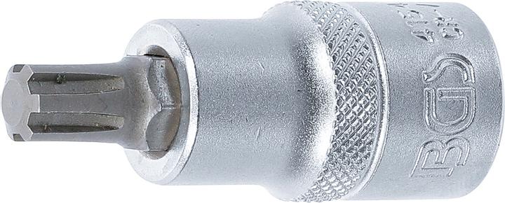 Actual product image BGS Bit Socket 12.5 mm (1/2") Drive Spline (for RIBE) M9 (Inner square)