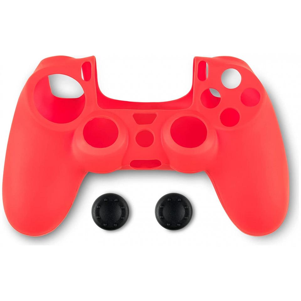 Spartan Gear Controller Silicon Skin Cover and Thumb Grips (Compatible With Playstation 4) (Colour (PS4), Gaming Control...
