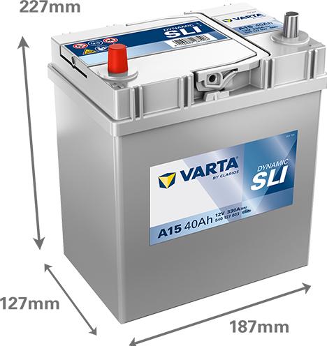 Produktbild Varta Blue Dynamic A15 (12 V, 40 Ah, 330 A)