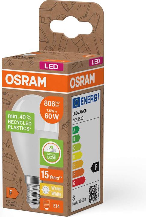 Actual product image Osram LED Pcr Lamps With Classic P (E14, 806 lm, 6x)