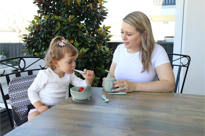 Produktbild Dreambaby Babybesteck 3-teilig Silikon Mint