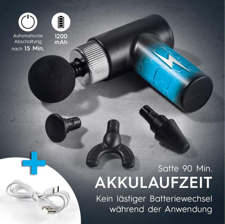 Image du produit Vitalmaxx Pistolet de massage Mini-Gun 5 pièces
