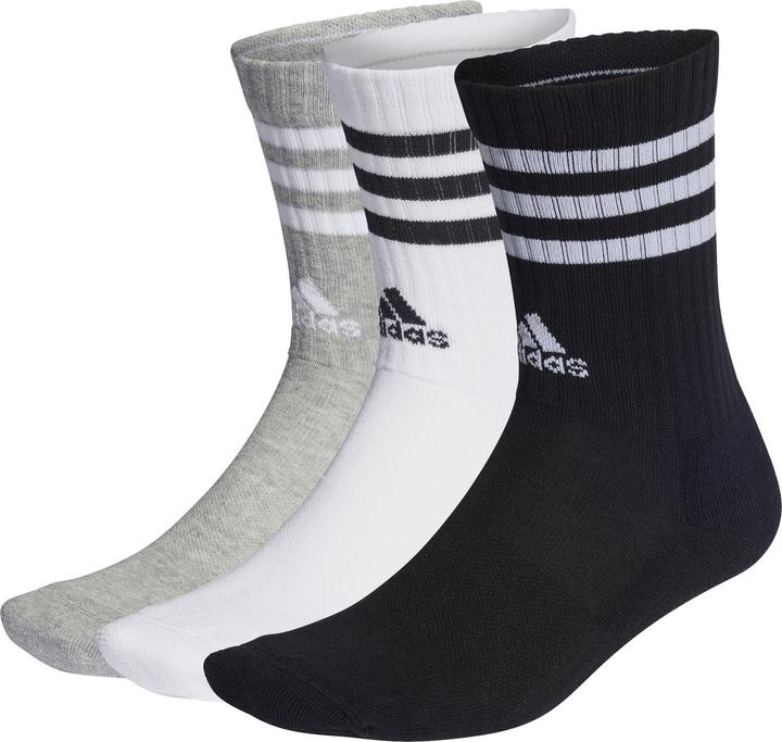 Actual product image adidas 3-Stripes Cushioned Crew Socks (3 pairs) (37 - 39)