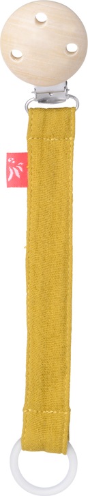 Produktbild Kikadu Schnullerkette Musselin Mustard (1 x)