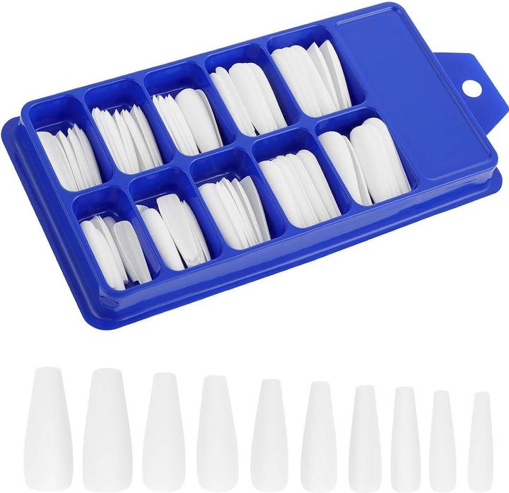 Produktbild JTI Weisse Nagelspitzen - Acryl - 100 Stk (Nagelstempel, Weiss)