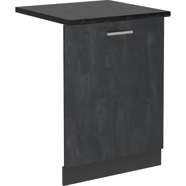 Vichy R-Line, Schwarz Beton/Anthrazit, 60 cm, AP Anthrazit, Geschirrspüler Zubehör, Schwarz
