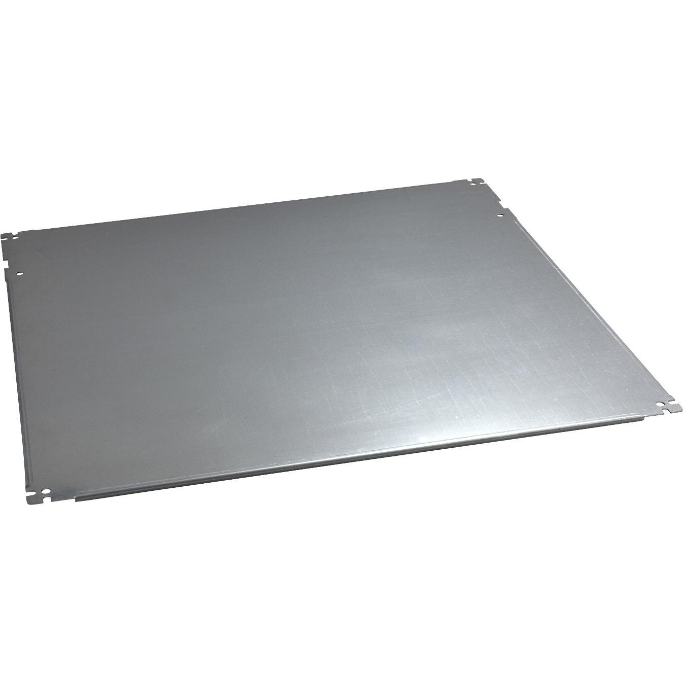Schneider Electric Einfache Montageplatte für Steuerpult NSYPMP85120, Serverschrank Zubehör, Silber