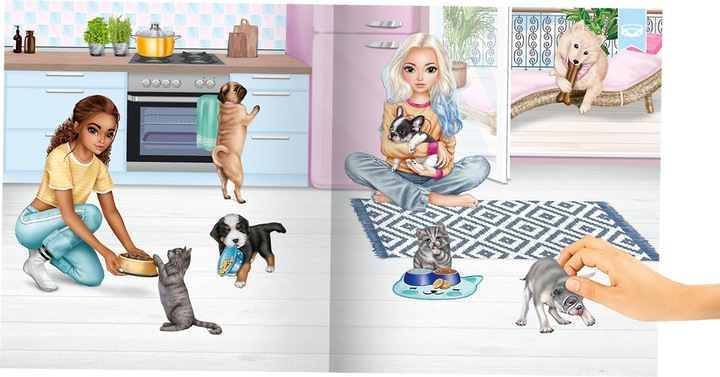 Image du produit Magni DEPESCHE TOPModel Stickerworld KITTY et DOGGY