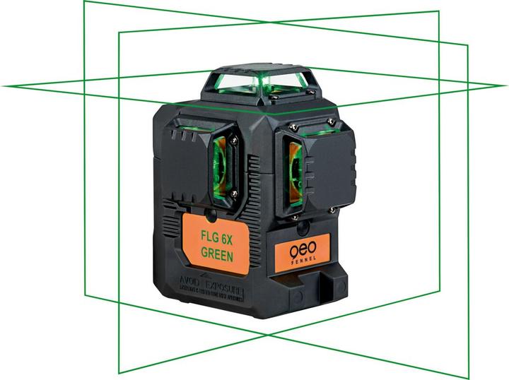 Produktbild Geo-Fennel Akku-Multi-Linienlaser-Set 3 x 360° FLG 6X-GREEN (Kreuzlinienlaser, Multilinienlaser)