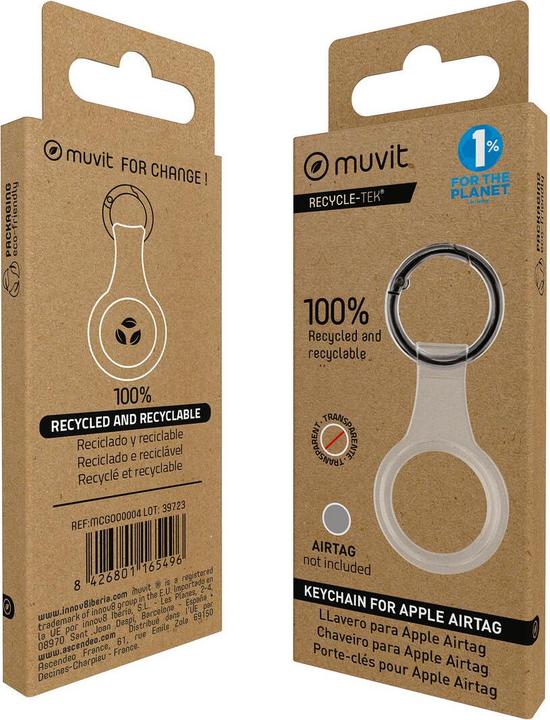 Produktbild Muvit For Change Airtag Transparent Tpu Keychain