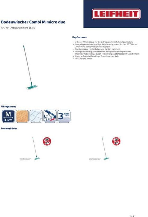 Actual product image Leifheit Combi M micro duo (1 pcs.)