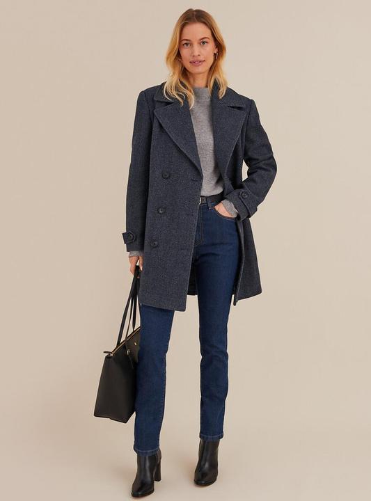 Actual product image Anne Weyburn Stand-up collar jumper (40)