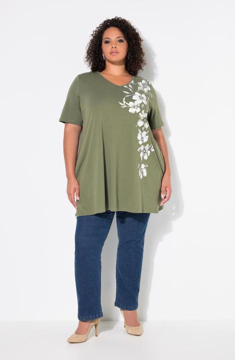 Produktbild Ulla Popken Longshirt, A-Linie, Motivdruck (58)