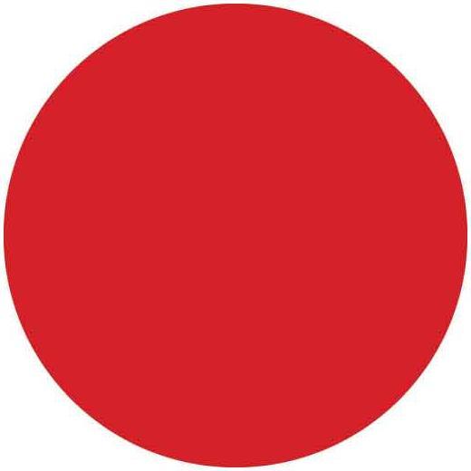 Actual product image Brady Colour-coded dots on roll, paper, red, 75 mm diameter, round (500 pcs.)