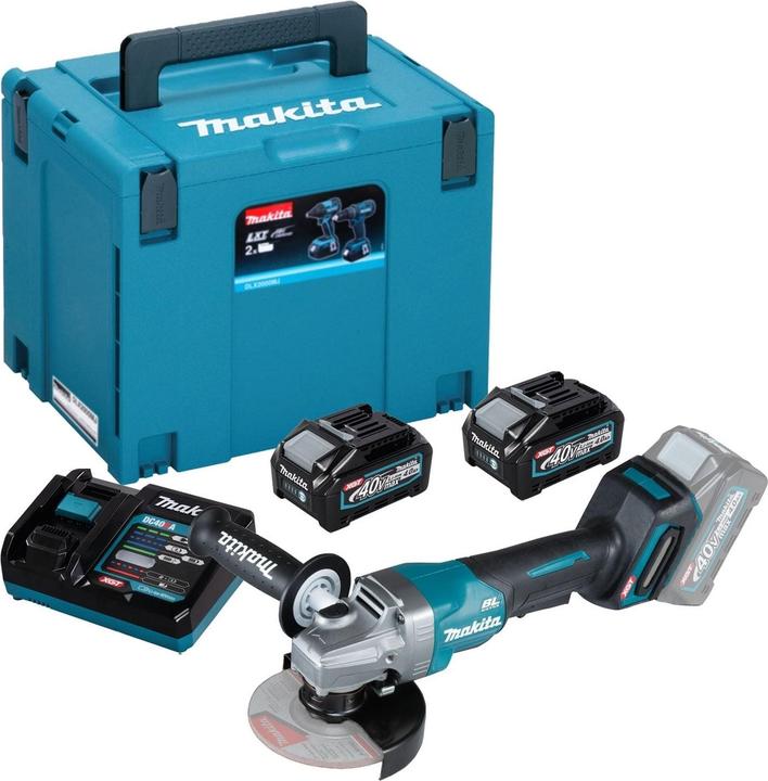 Actual product image Makita 40V Battery angle grinder GA016GM201 (125 mm)