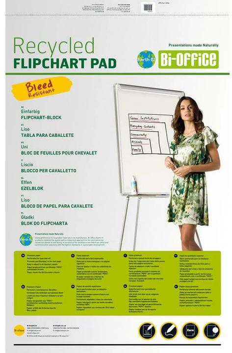 Bi-Office Flipchartpapier 20 Blatt,5er Pack