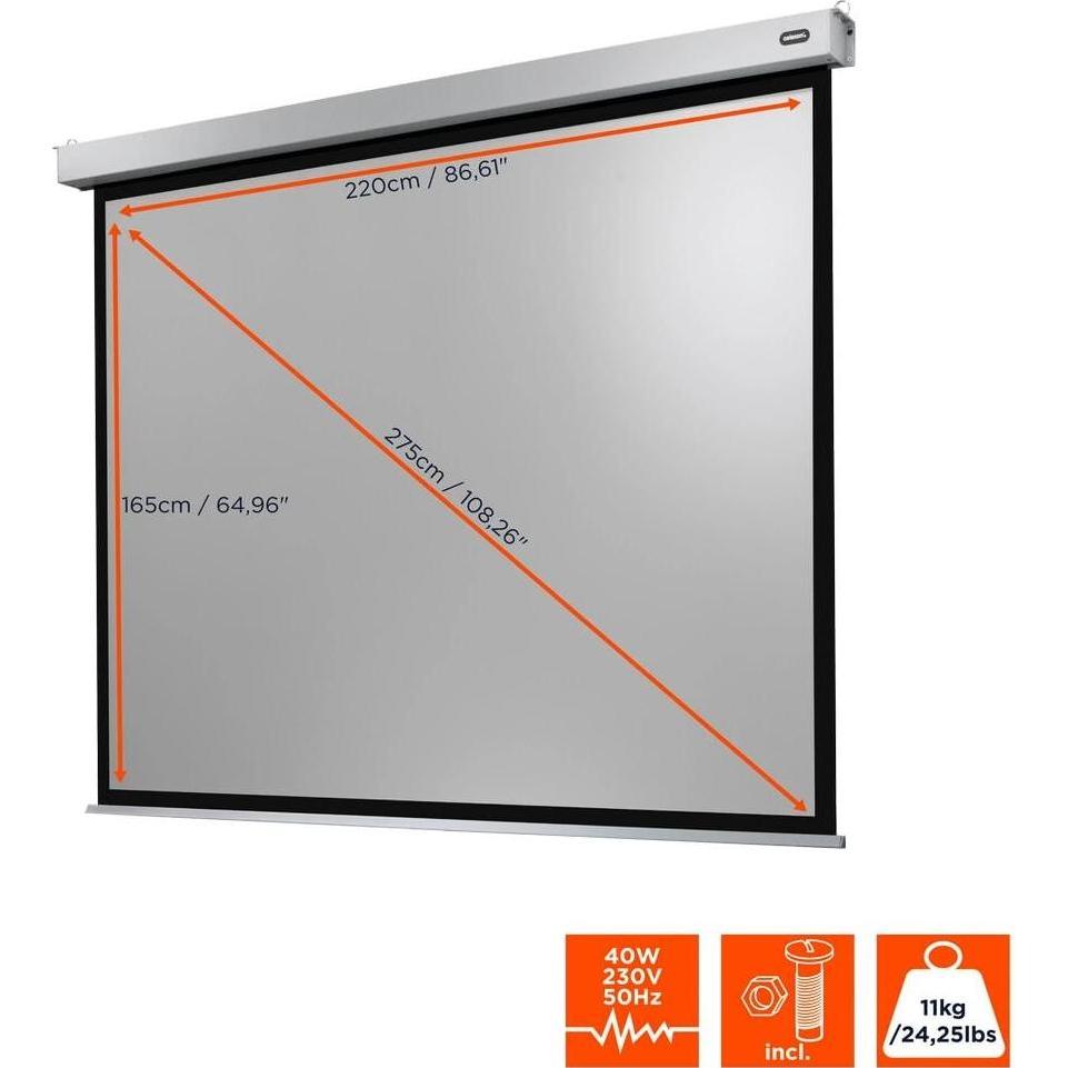 Thumbnail - Celexon Motor Professional Plus (108", 4:3), Leinwand, Weiss