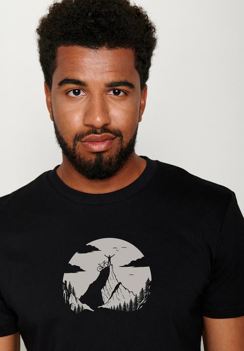 Actual product image Greenbomb T-Shirt Nature Clouds Ride (S)