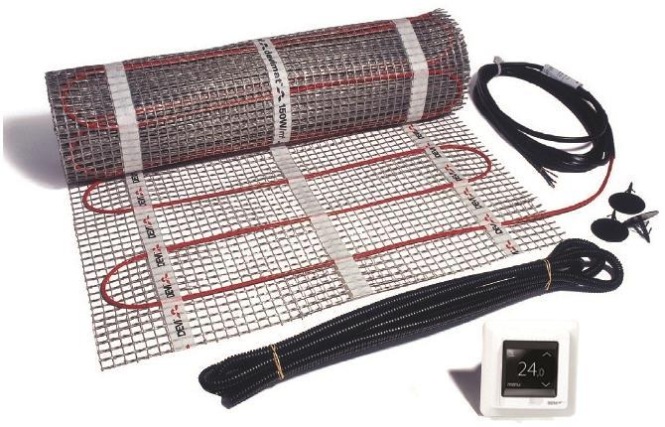 Actual product image Devi Thin-bed heating mat set 140F0818 1-300 W professional DTIF 2,0qm 50x40