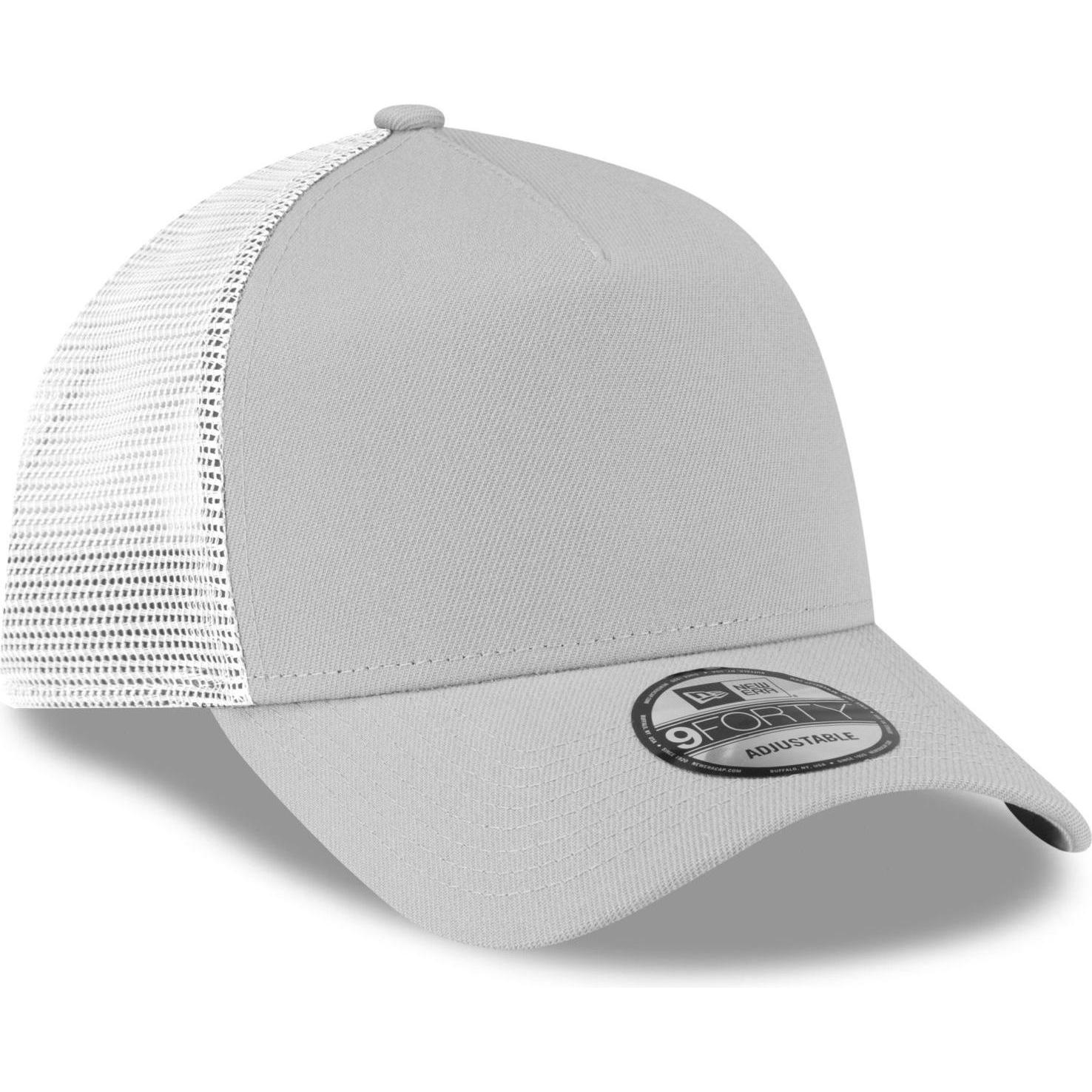 New Era, Herren, Cap, A-Frame Mesh Trucker Cap - ESSENTIAL grau, Grau