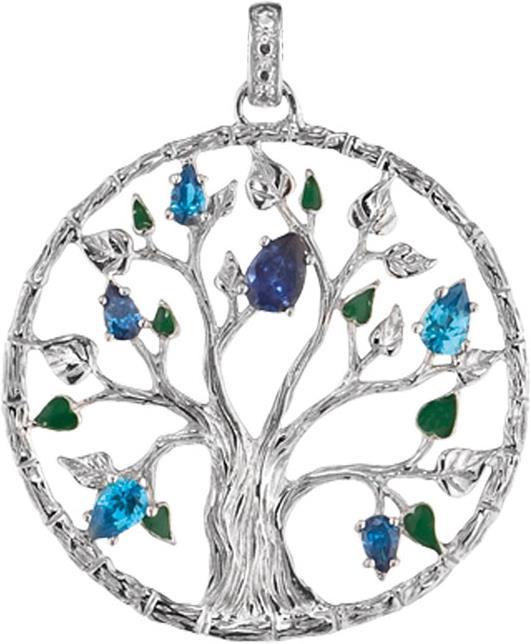 Julie Julsen Anhänger 4 Elements Wasser (45 mm) (Silber)