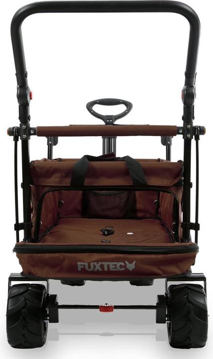 Actual product image Fuxtec Beach handcart FX-CTB800 with UV-protected sun canopy, push handle & interior extension