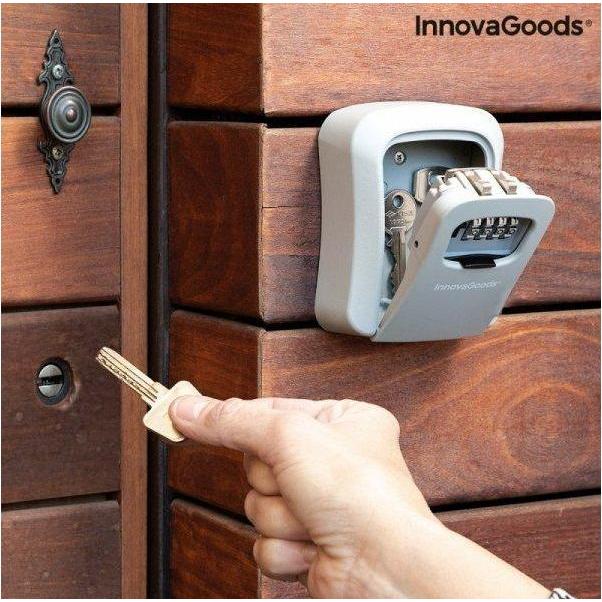 Innovagoods, Cassaforte + Armadietto Portachiavi, Armadietti Di Sicurezza Per Chiavi - Grigio