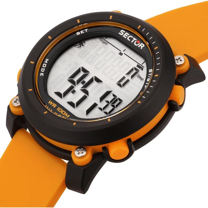 Produktbild Sector R3251546001 EX-38 Herren Digitaluhr 45mm 10ATM (Digitaluhr, 45 mm)