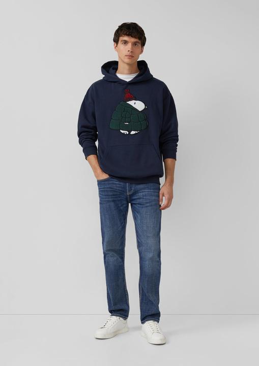Produktbild s.Oliver Sweatshirt Kapuzen-Sweatshirt im Relaxed Fit mit Peanuts®-Artwork (L)