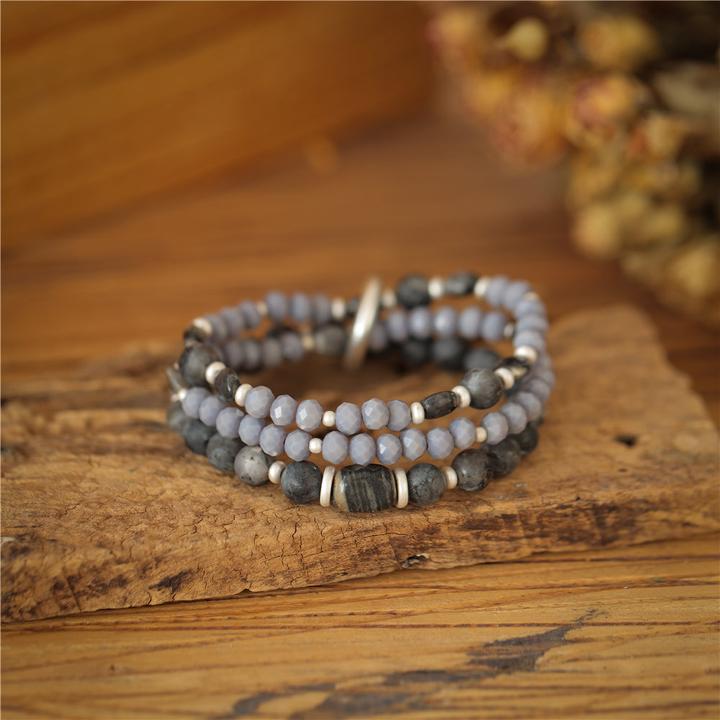 Immagine prodotto Andreani Armband mit echtem Picasso Jaspis (8 cm)