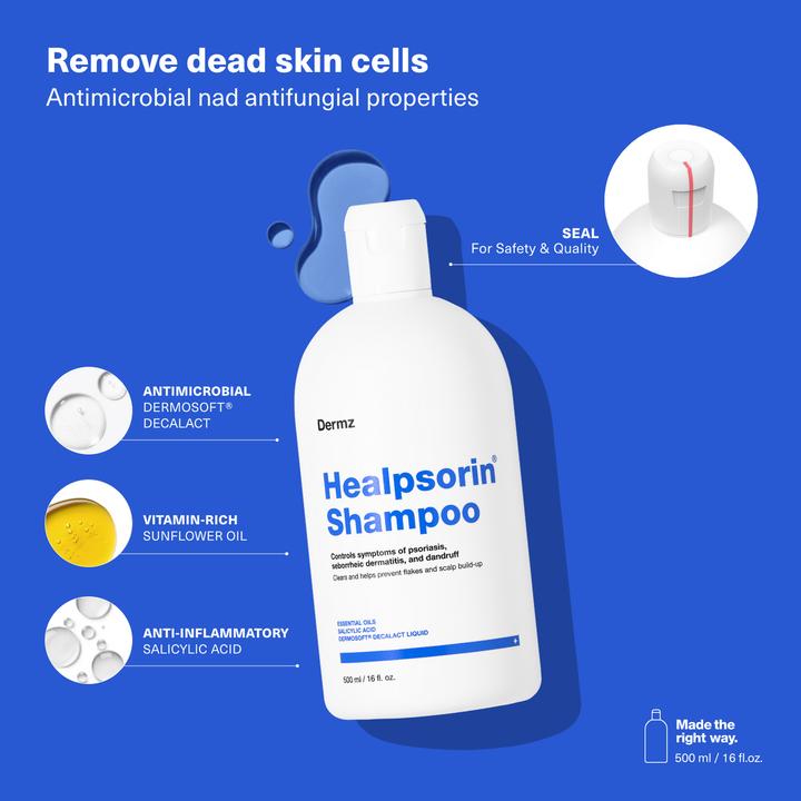 Immagine prodotto Hermz Healpsorin (Shampoo liquido, 500 ml)