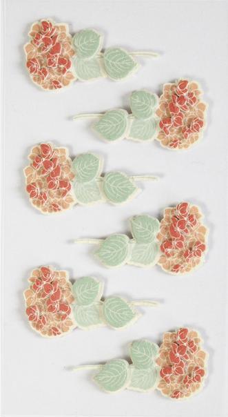 Actual product image Artoz 3D Artwork Sticker: Hydrangea (6 Sticker)