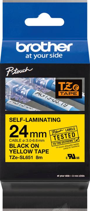 Produktbild Brother TZe-SL651 (2.40 cm, Gelb)